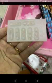 3 Khuôn hoa bột mong nail 3d 4d 5d