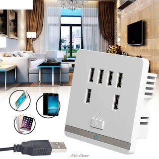 [Ổ Cắm Sạc USB] Âm Tường 6 Cổng USB Cao Cấp TK-BS6U - Cho Văn Phòng, Khách Sạn, Quán Cafe.vv