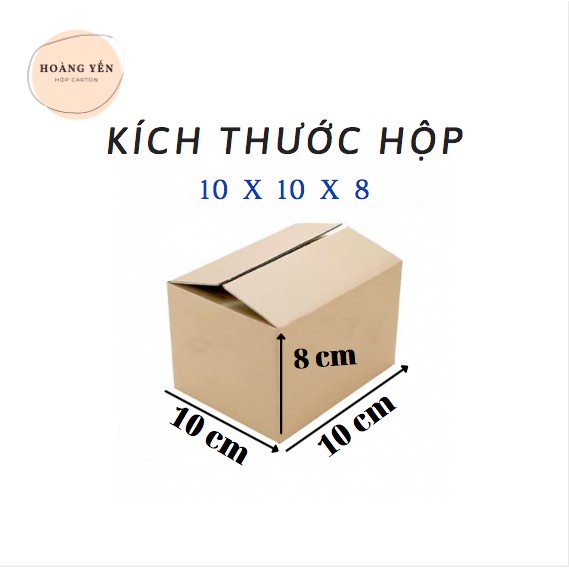 Hộp Carton HY - 10x10x8 - Hộp COD đóng hàng