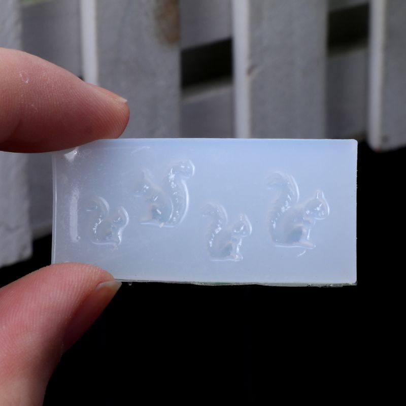 Bộ 6 Khuôn Silicone Tạo Hình Động Vật 3D Siêu Mini Dành Riêng Cho Keycap Resin