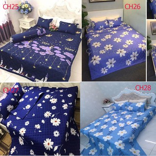 Bộ chăn hè ga gối poly việt xả kho nhiều mẫu
