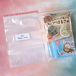 Túi Zip Zipper Chỉ Đỏ dùng đựng thực phẩm - Túi trữ sữa - 7x10cm, 10x15cm, 25x35cm