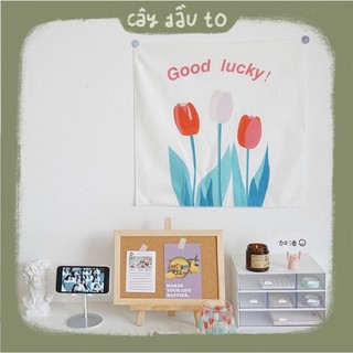 Tranh vải hoa tulip treo tường 30x40cm