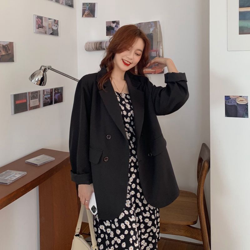 IELGY  Áo Khoác Vest Mỏng Màu Hồng Thời Trang Cho Nữ