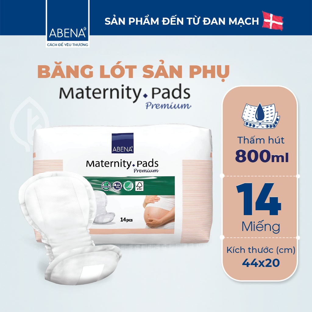 Băng lót sản phụ Abena Materity Pads, nhập khẩu Đan Mạch