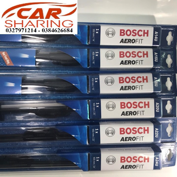 (GIÁ ƯU ĐÃI) Chổi Gạt Mưa Mềm BOSCH Size 14 đến 24