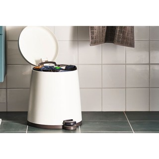 Thùng rác snäpp ikea 5l - trắng