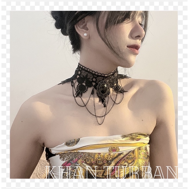 Choker cổ điển - Vòng cổ cổ điển nữ cosplay