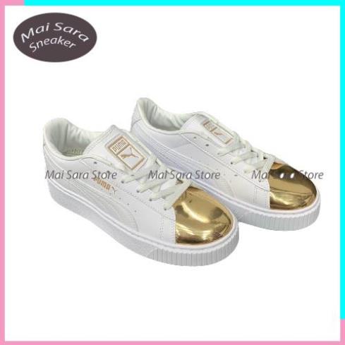 Giày puma màu trắng, giày thể thao tăng chiều cao đủ màu mới full phụ kiện hàng cao cấp, full size 36-43