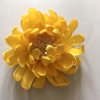 Hoa Cúc Vàng Handmade ruy băng