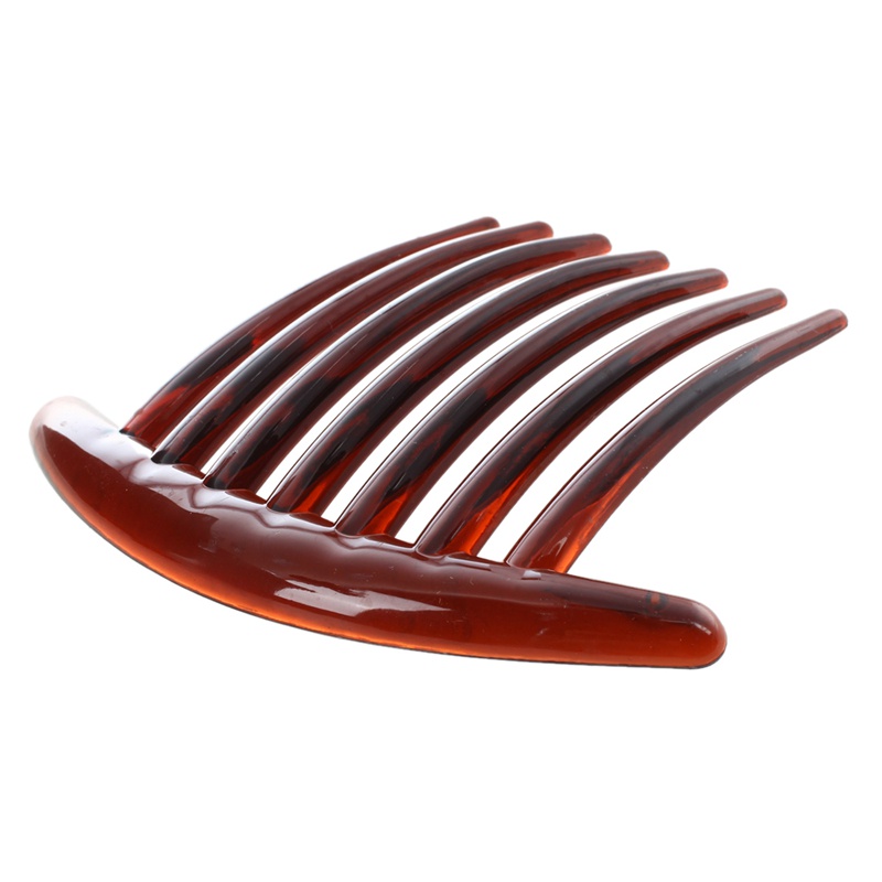 Bộ 2 Lược Cài Tóc Bằng Nhựa Màu Nâu Thời Trang Cho Nữ