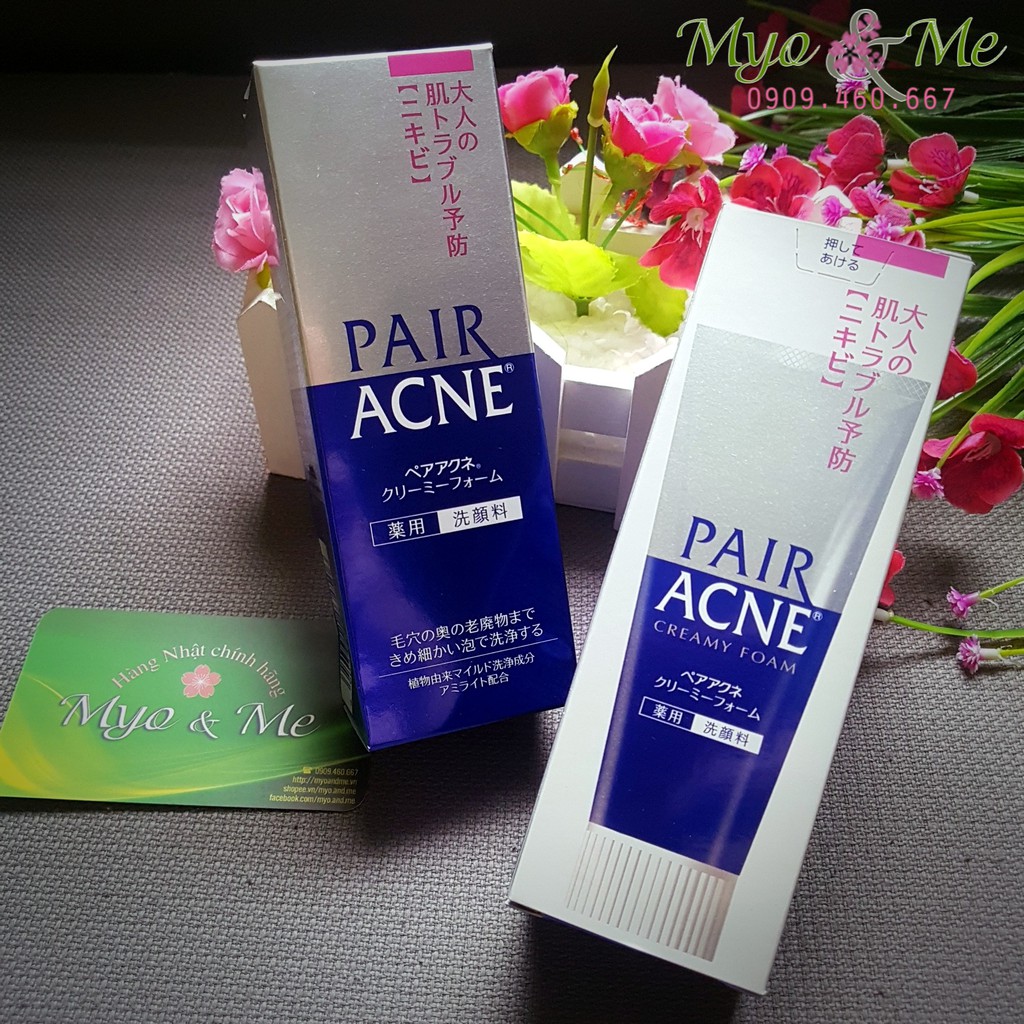 Sữa rửa mặt ngăn ngừa & sạch mụn PAIR Acne Creamy Foam Nhật Bản - 80g