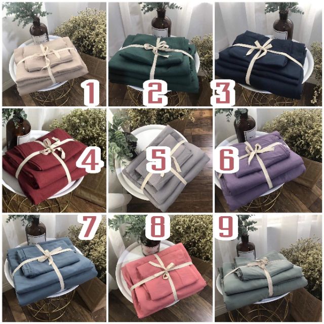 Bộ CHĂN GA GỐI KHÁCH SẠN NHÀ NGHỈ Đũi Trắnng trơn chất lượng | BigBuy360 - bigbuy360.vn