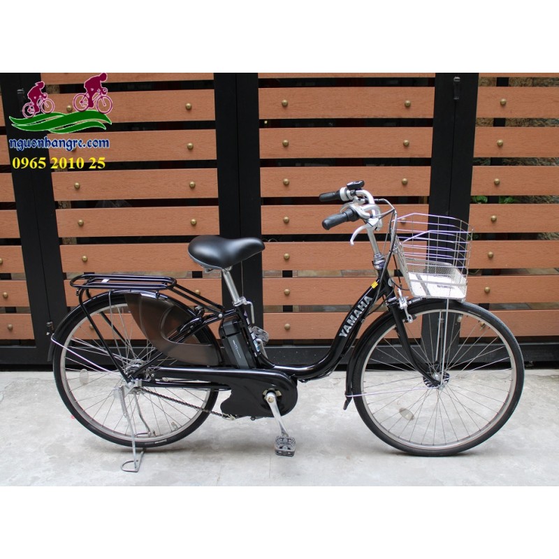 Xe đạp điện Nhật bãi yamaha màu đen