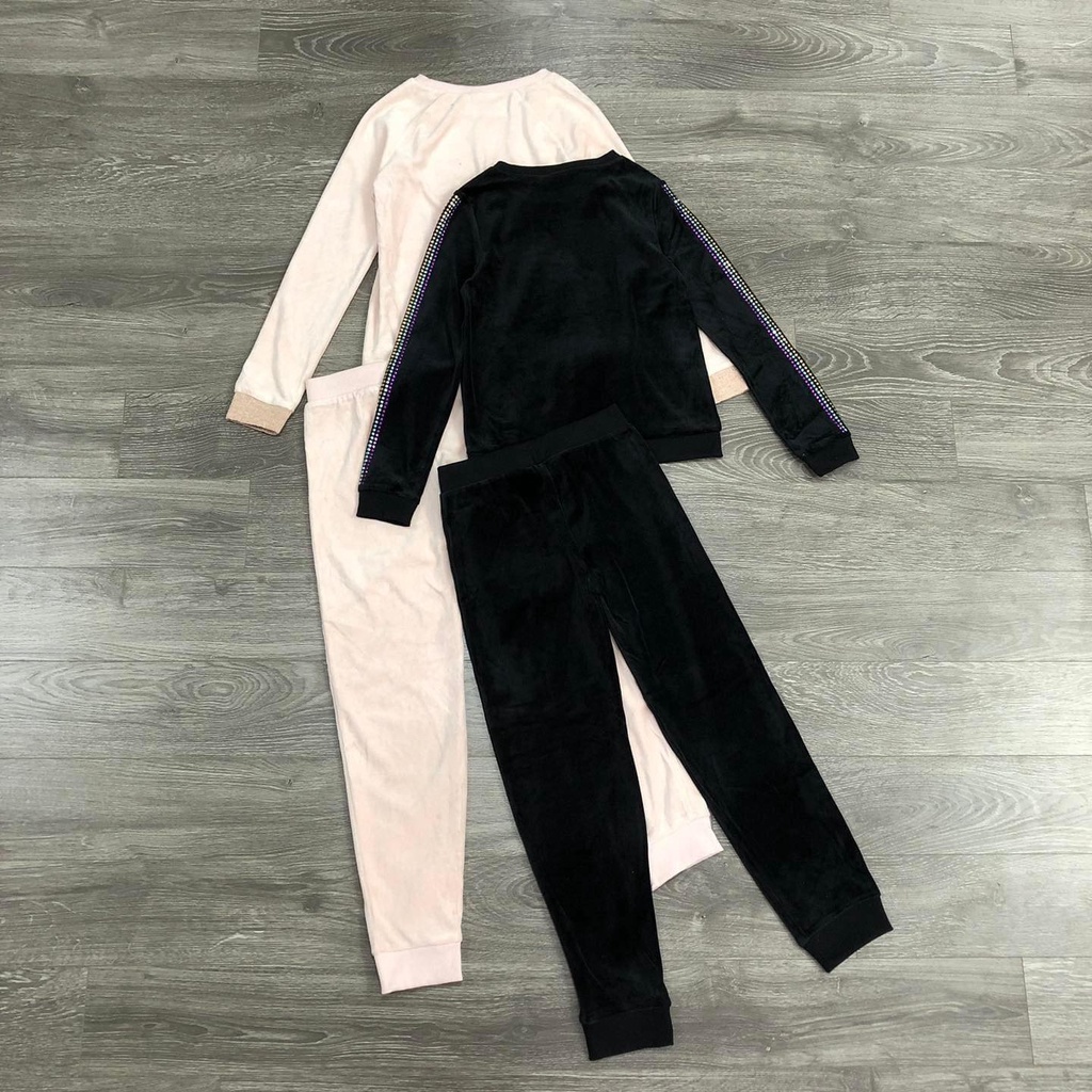 SET JUICYY Bé Gái Nhung Đính Đá Kami