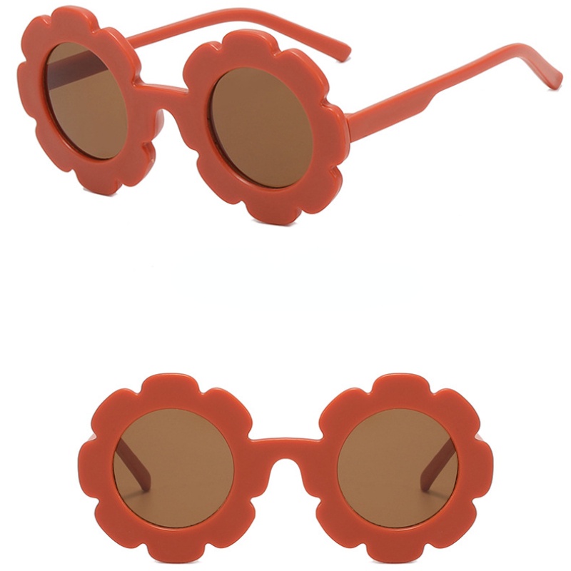 (KIQI-FASHION) COD Kính Mát Chống Tia UV400 Hình Hoa Hướng Dương Thời Trang Cho Bé Gái