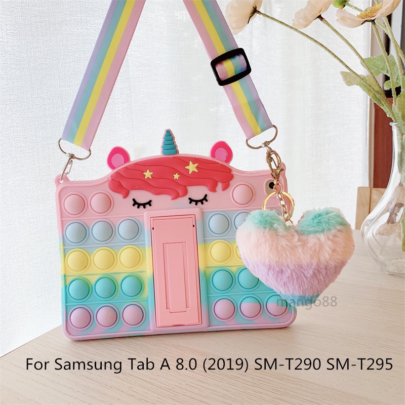Ốp máy tính bảng silicon mềm họa tiết hoạt hình dễ thương cho Samsung Galaxy Tab A 8.0 (2019) SM-T290 SM-T295