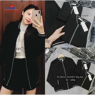 Áo khoác bomber big size ( hình thật)