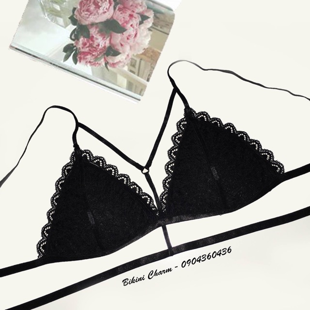 Áo lót ren thiết kế, áo bra ren chữ T sexy, quyến rũ