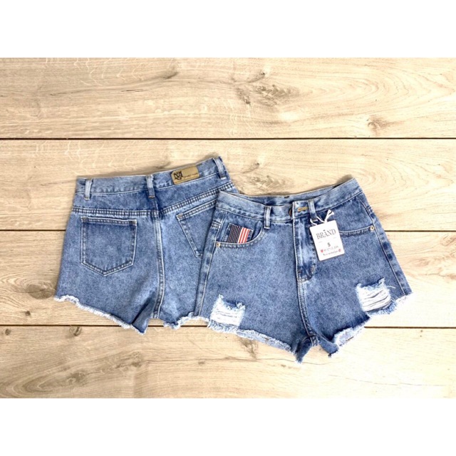 Quần short jean nữ rách