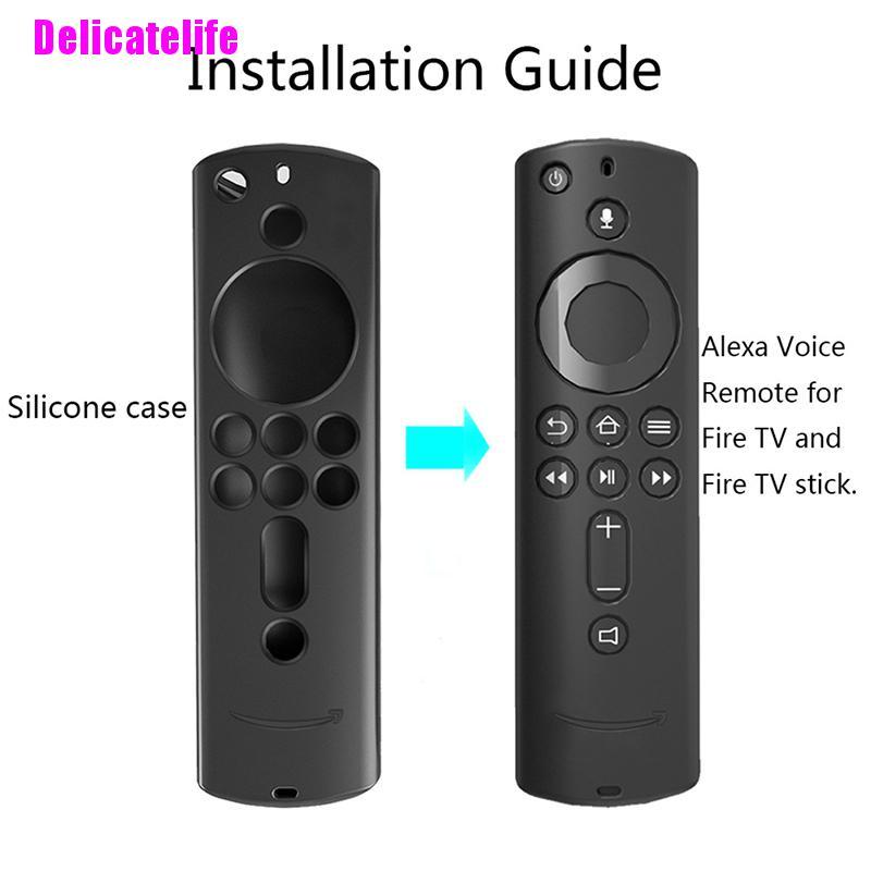 Ốp Silicone Bảo Vệ Điều Khiển Từ Xa Dành Cho Tv Fire Tv Stick 4k