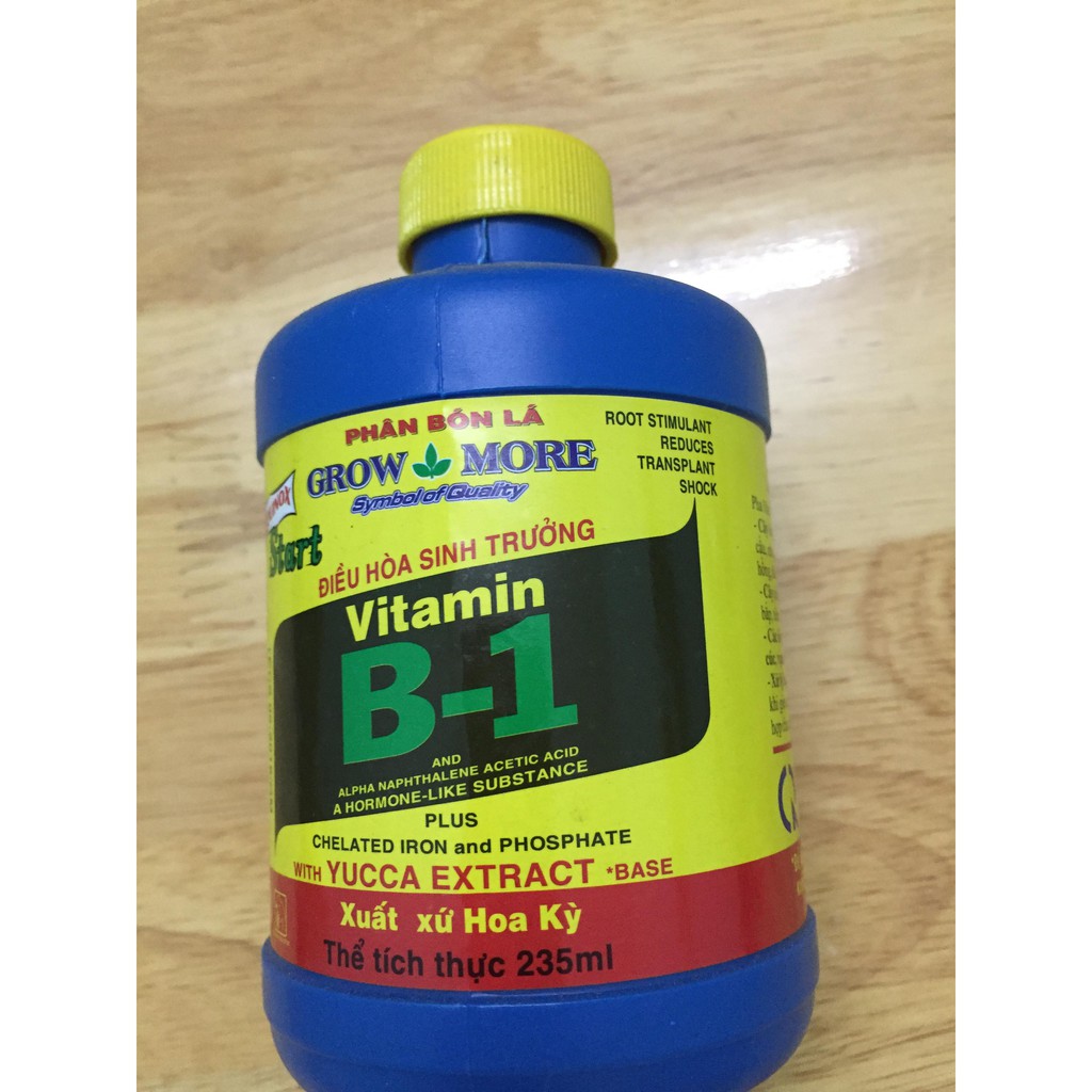 Phân bón lá cao cấp vitamin B1 Start của Growmore chai 235ml