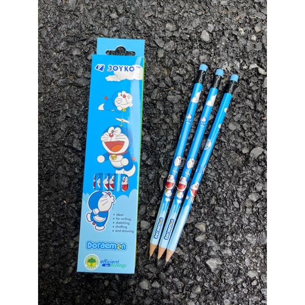 Hộp 12 Chiếc Bút Chì 2B Joyko - Hoạ Tiết Hoạt Hình