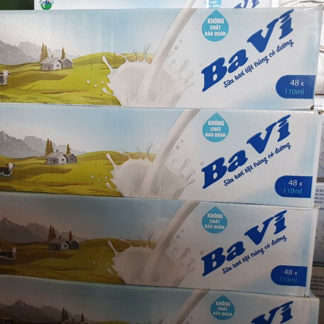 Sữa hút ba vì thùng 48 hộp 110ml