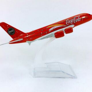 Mô hình máy bay tĩnh Coca Cola A380 16cm