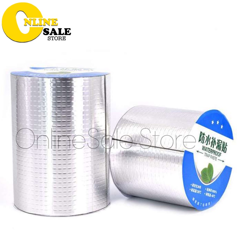 Băng Keo Chống Thấm siêu dính đa năng Size lớn 10cm, Khổ rộng 10cm dài 5m , cho tường, trần nhà, mái tôn, ống nước...