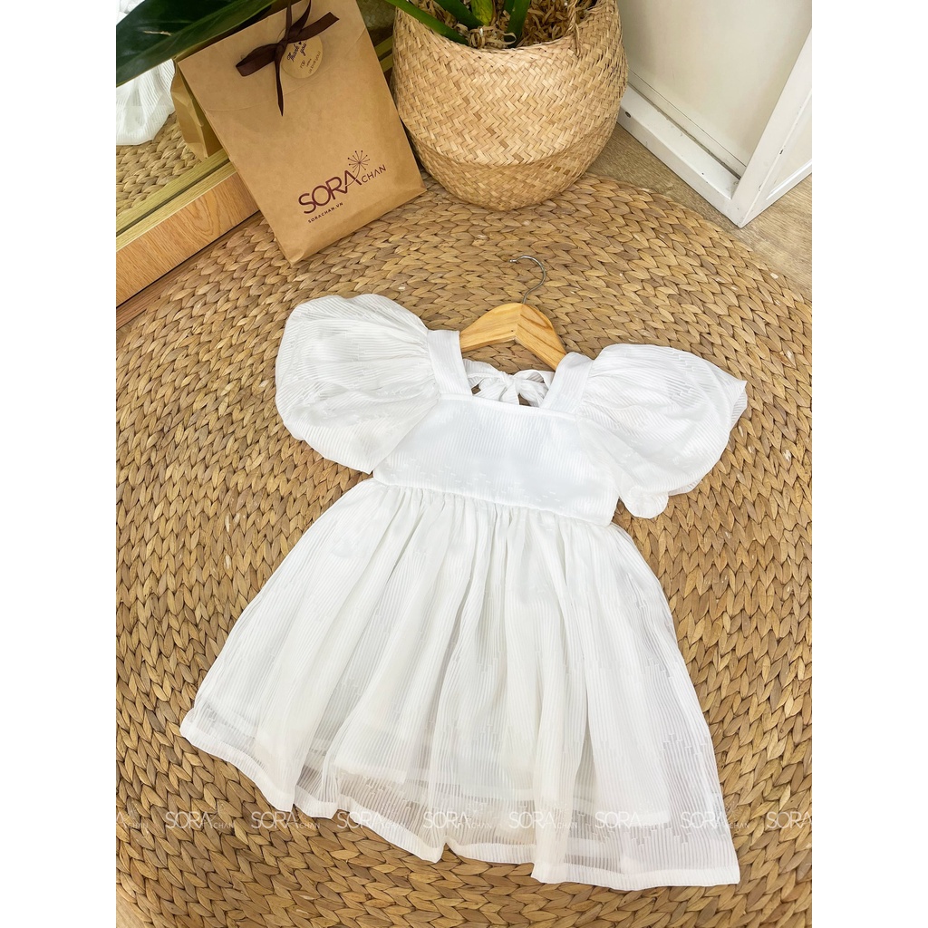 Đầm Babydoll Tay Chuông Nơ Lưng Cho Bé Gái 9kg-39kg SoraChan - M142,M143,M144,M145,M146,M147