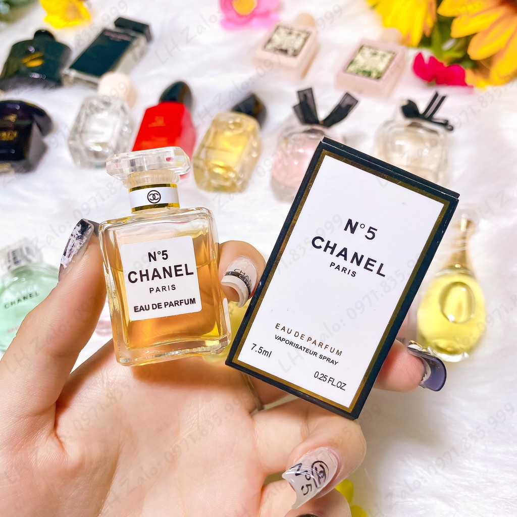 [ Mini Size ] Nước Hoa Chanel Chance, Chanel Coco Mademoiselle 7.5ml, No5, Nước Hoa Mini Nữ Full Box