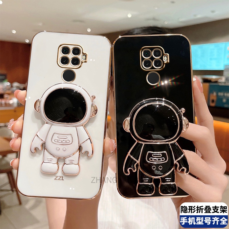 ốp lưng Redmi note 9s Redmi note 9 pro TPU Mạ điện 3D Phi hành gia có chân đế ốp điện thoại Redmi note 9s Redmi note 9 pro
