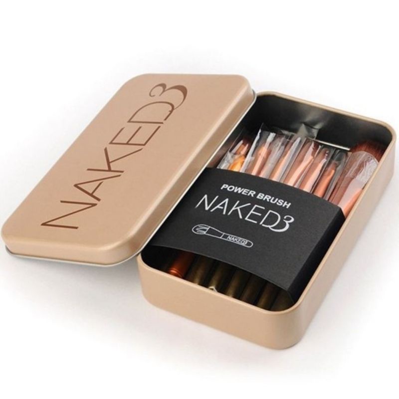 [Freeship]Bộ cọ trang điểm cá nhân Naked3 12 chi tiết