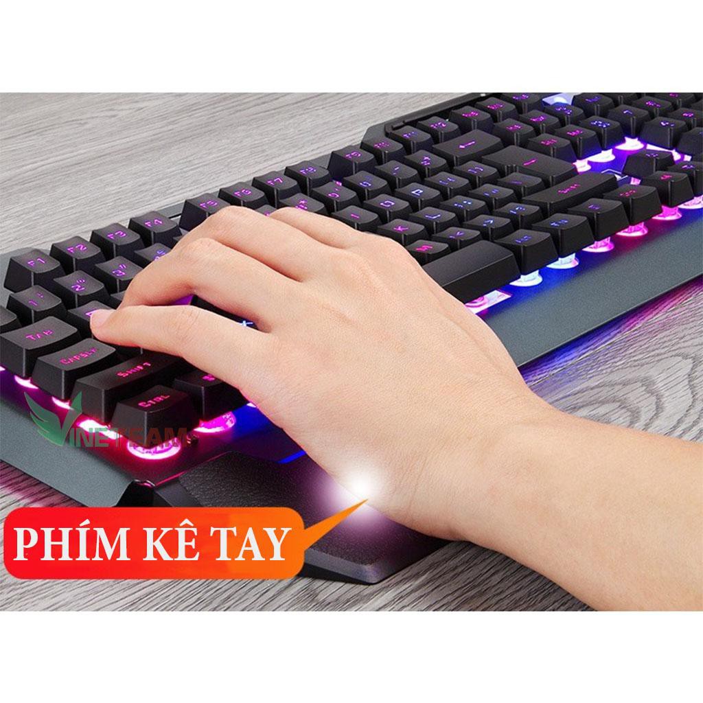 Bàn Phím Gaming K618 Super Pro New 2020 Led Đổi Màu 10 Chế Độ Led Khác Nhau Ngang Phím Cơ -dc4029