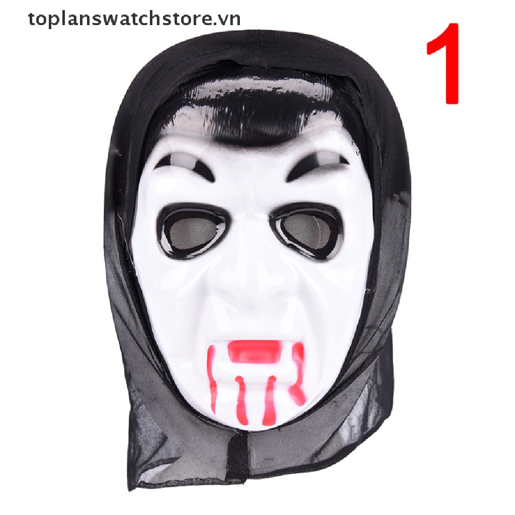 Mặt Nạ Hóa Trang Halloween Hình Ma Kem Đáng Sợ