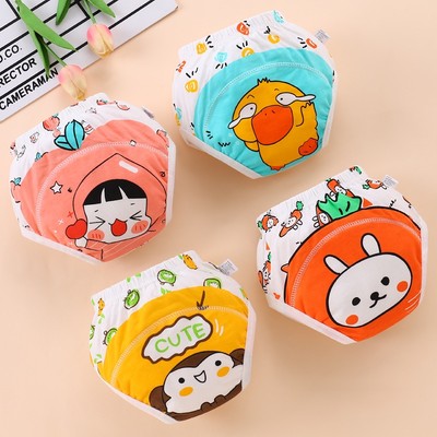 Adabaobao® ᵛⁿTã quần cotton LUCKY BIG CAT mỏng họa tiết hoạt hình dễ thương thời trang mùa hè dành cho bé tập đi vệ sinh