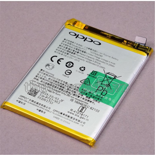 Thay pin Oppo Reno 2, BLP717, 4035mAh xịn, bảo hành 3 tháng