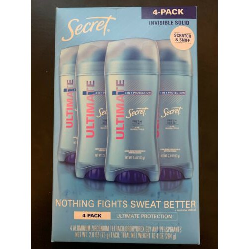 Lăn khử mùi Secret Invisible Solid Ultimate dạng sáp 73g 4 in 1 | BigBuy360 - bigbuy360.vn