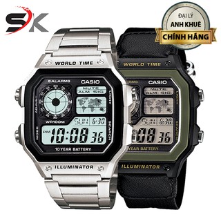 Đồng Hồ Nam CASIO Chính Hãng Anh Khuê AE-1200WHD-1AVDF Và AE-1200WHB-1BVDF