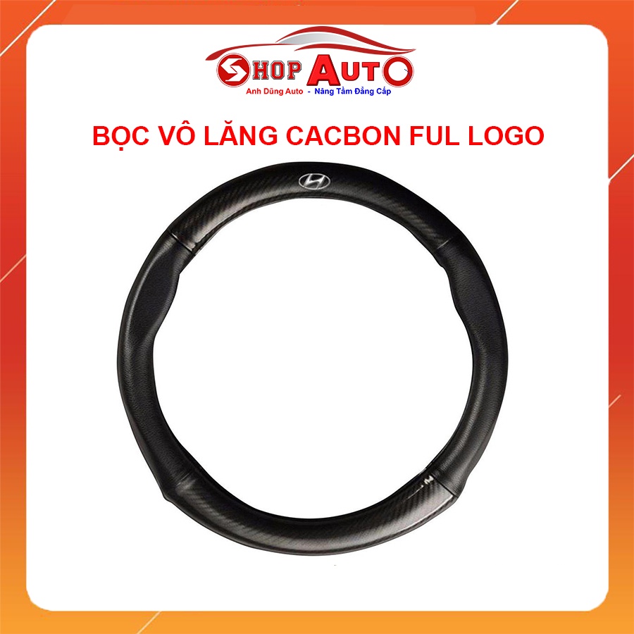 Bọc Vo Lang - Bọc Vô Lăng Cacbon - Chống Trơn, Chống Trượt - Bọc Volang Full Logo Các Hãng