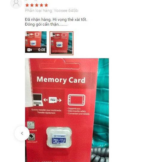 Thẻ nhớ Yoosee 64GB tốc độ cao up to 100MB/s hỗ trợ quay video full HD, video 2K, video 4K | BH 60 Tháng | BigBuy360 - bigbuy360.vn