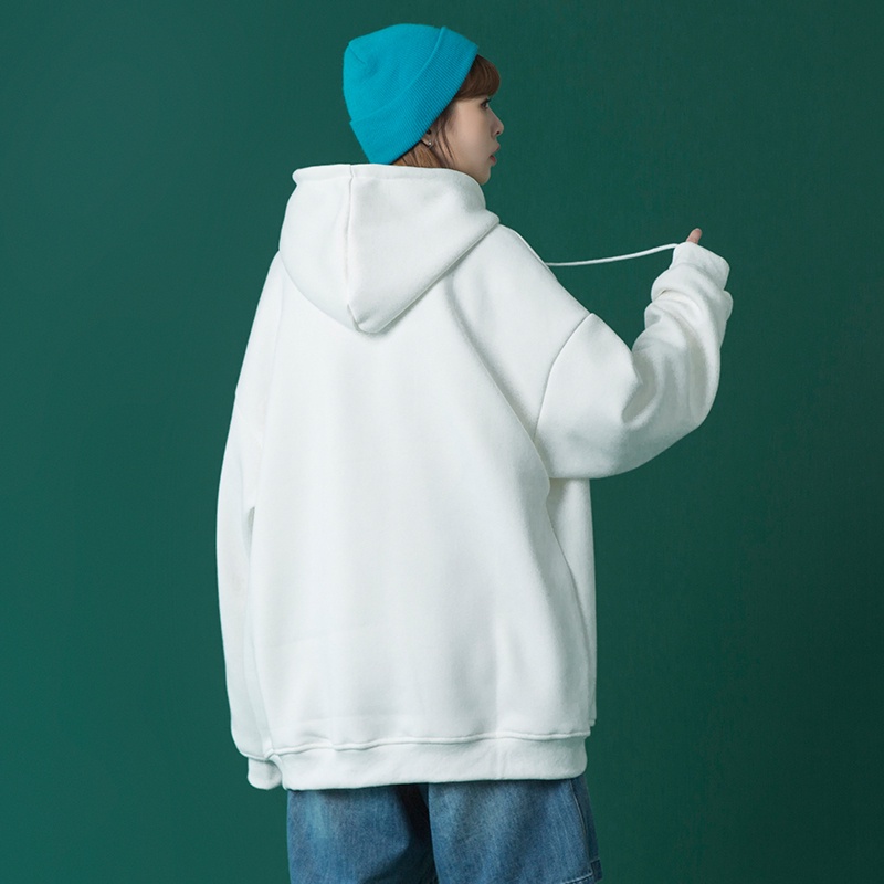 IELGY  Áo Hoodie Mỏng Dáng Rộng Phong Cách Hàn Quốc Cho Nữ