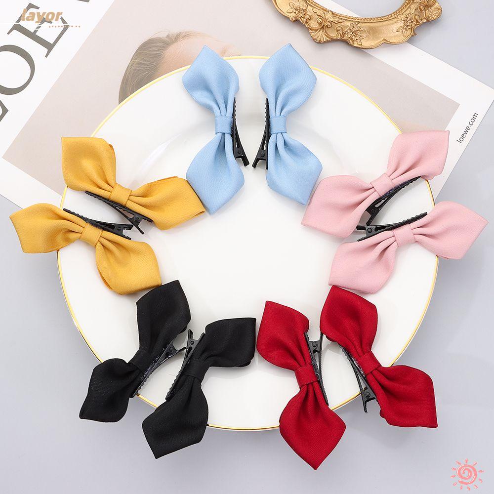 1 Cặp Kẹp Tóc Nơ Ruy Băng Cổ Điển Ngày Valentine