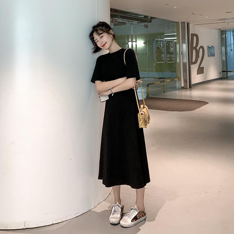 Đầm Ngắn Tay Thời Trang Retro Hàn Quốc Dành Cho Nữ