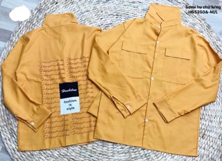 Áo sơmi HU chữ lưng (HS)