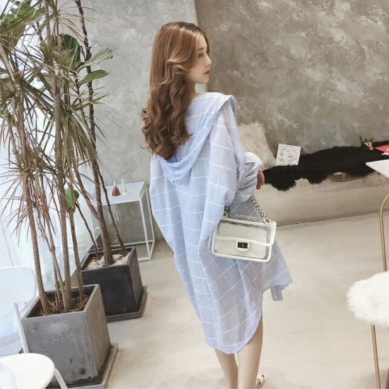 Áo khoác Cardigan chống nắng vải lanh Cotton dáng rộng thời trang mùa hè cho nữ 66081 | BigBuy360 - bigbuy360.vn