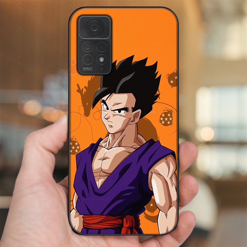 Ốp lưng Xiaomi Redmi Note 11 Pro 4G viền đen in hình Gohan Dragon Ball