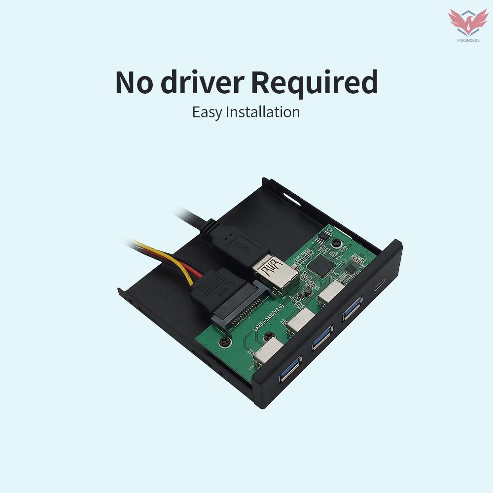 Bảng Điều Khiển Mở Rộng Đa Năng Hub 5.25 / 3.5 '' Với Cổng Type-C 3xusb3.0 | BigBuy360 - bigbuy360.vn