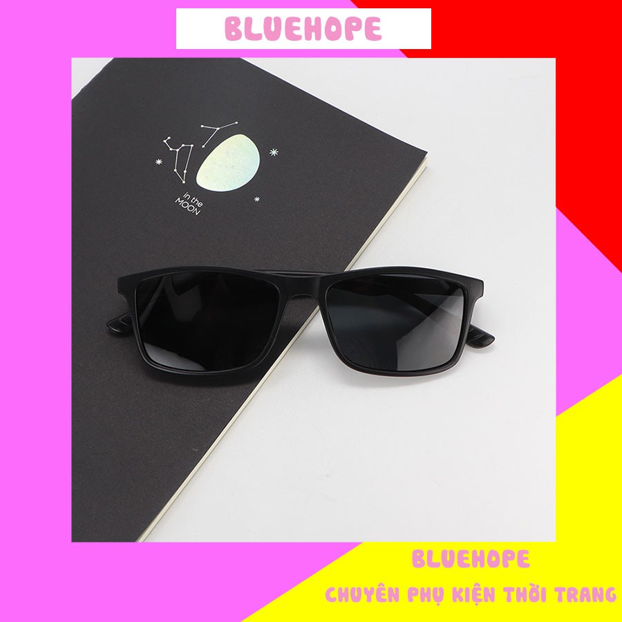 Kính Râm Nam Nữ Hot Trend Form Vuông Chống Nắng Chụp Ảnh Đi Biển Siêu Ngầu KR4
